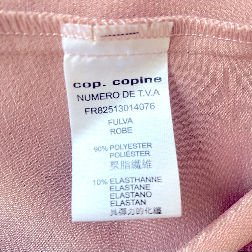 Elegant Cop Copine with Puffy Sleeves Dress (EU 38) Color: Dusty Rose. Ne… - Picture 3 of 5